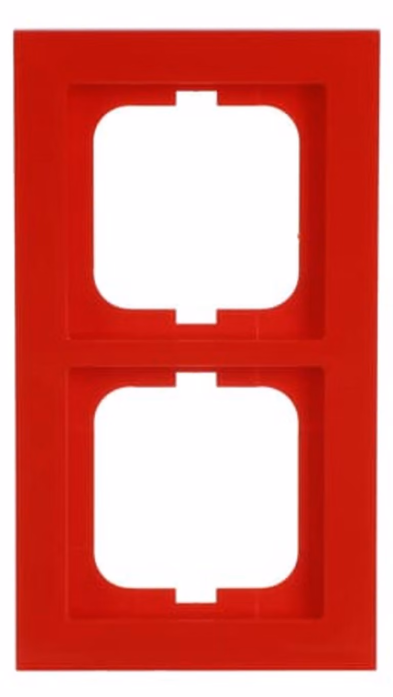 Telaio Busch-Jaeger a 2 prese rosso 1722-287