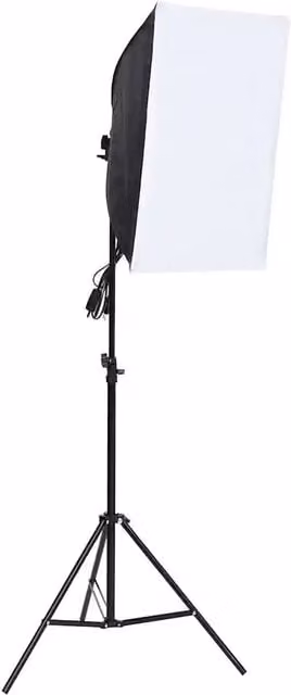 Kit di Illuminazione da Studio vidaXL con Softbox Regolabili e Fondali in Tessuto Colori Nero, Bianco, Grigio, Blu e Verde