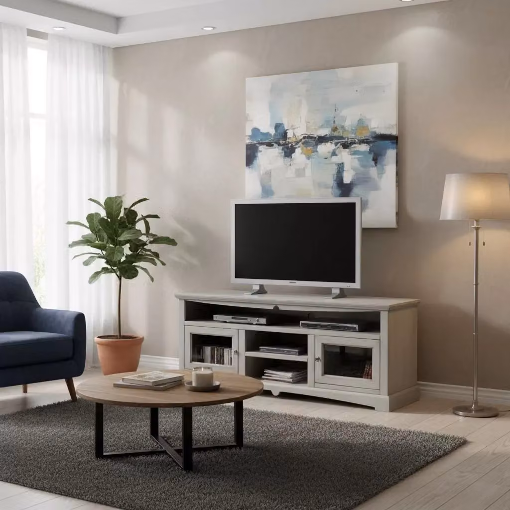 Mobile porta TV Goccia Mobili 2G in legno grigio stile shabby chic L: 170 cm, P: 46 cm, H: 69 cm – 3