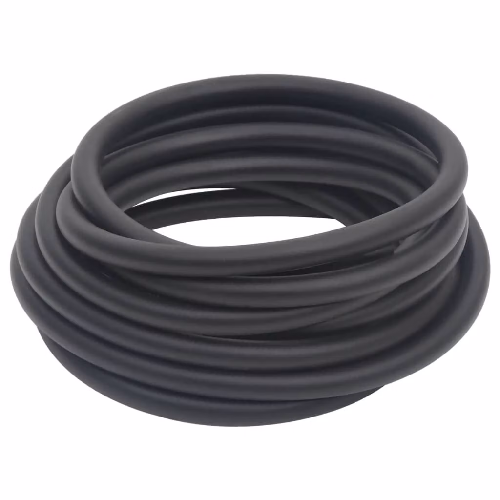 vidaXL Tubo aria ibrido nero 5 m gomma e PVC