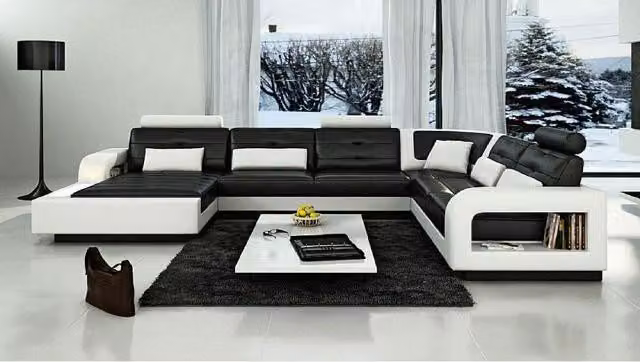 Schlafsofa Sofa Garnitur Wohnlandschaft Eckcouch Ecksofa Ledersofa Ledercouch