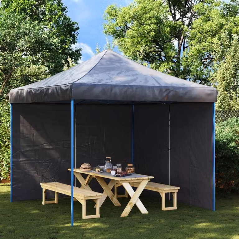 Maison Exclusive - 2 pareti laterali per tenda da festa, con cerniera, in polietilene, colore antracite
