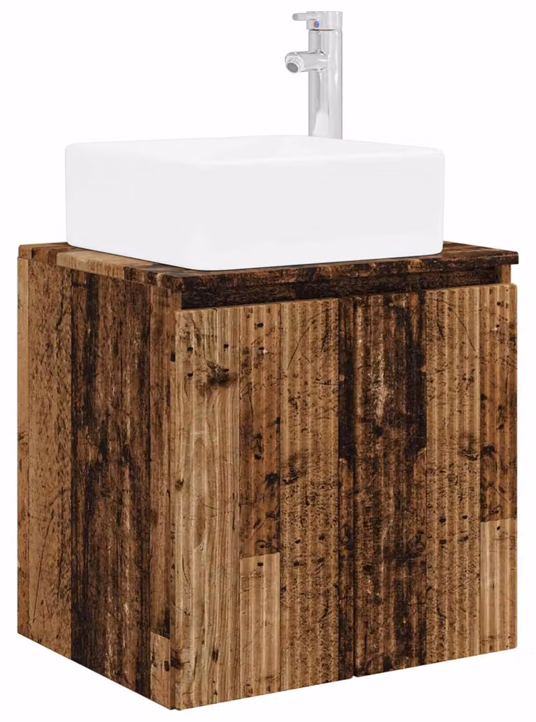 Mobile Lavabo da Parete Legno antico 49,5 x 41 x 63 cm