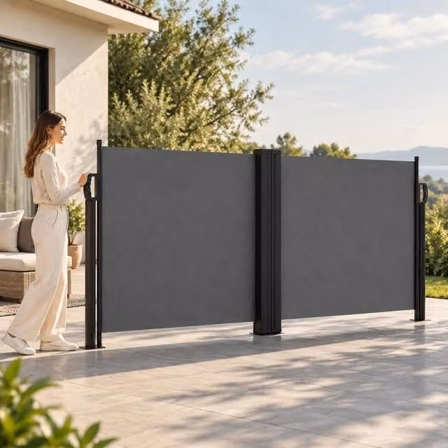 Extendable Side Awning, Anthracite, 100x1000 Cm
