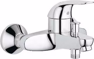 Miscelatore monocomando per vasca e doccia Grohe Euroeco in finitura cromata