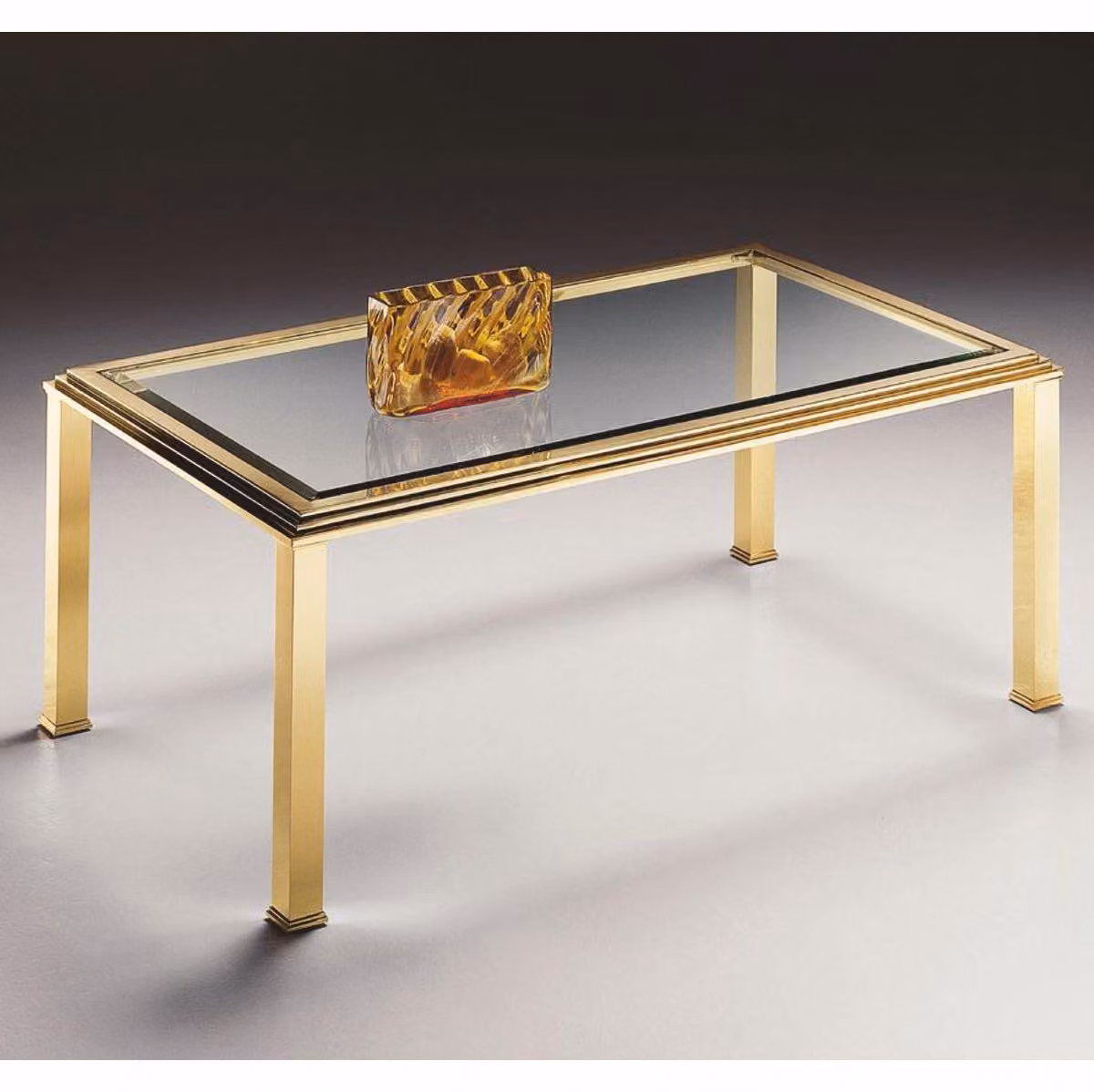 Tavolino in ottone Casa Padrino 120 x 70 x h. 49 cm - Italy