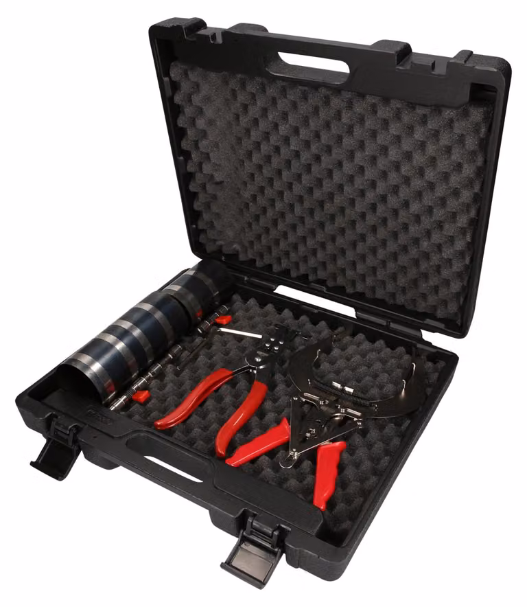 KS TOOLS Set di fascette per anelli di bloccaggio del pistone, 90 - 175 mm, 5 pezzi ( 460.5600 )