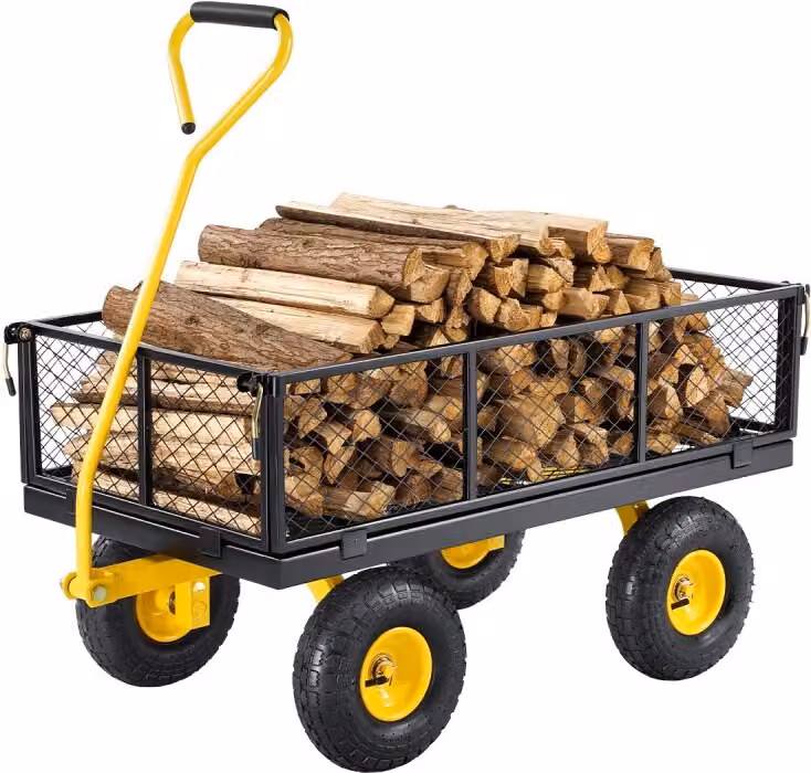 Carrello a mano Carrello a mano per il giardino - Carrello porta attrezzi 965x560x535 mm - Carrello multiuso Carrello per la caccia e lo stoccaggio per impieghi gravosi
