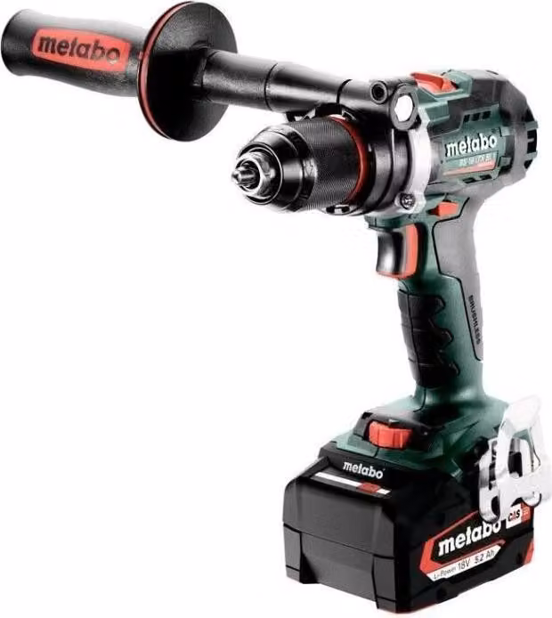 Avvitatore a batteria METABO BS 18 LTX BL I, 18 V, brushless, 2 batterie da 5,2 Ah, MetaBOX 145 L