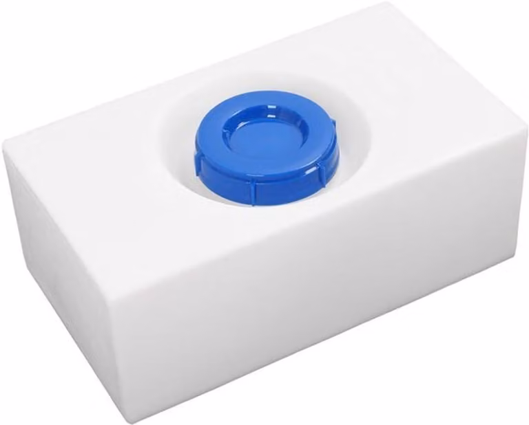 Serbatoio dell'acqua da 8 galloni - Serbatoio per camper - Serbatoio di stoccaggio dell'acqua - Resistente agli urti - Per lo stoccaggio di acqua potabile - Dimensioni: 530 x 300 x 210 mm