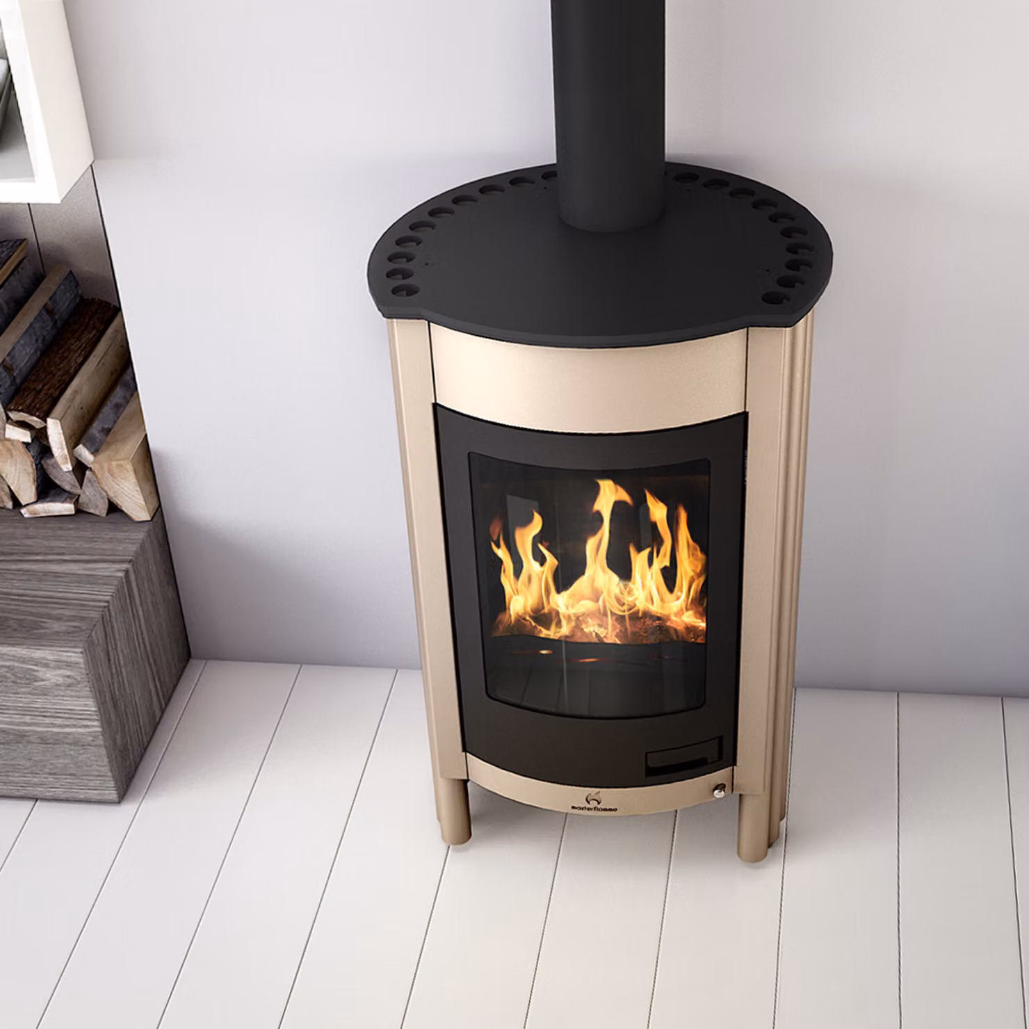 Termocamino HS FLAMINGO MASTERFLAMME Medie I - crema