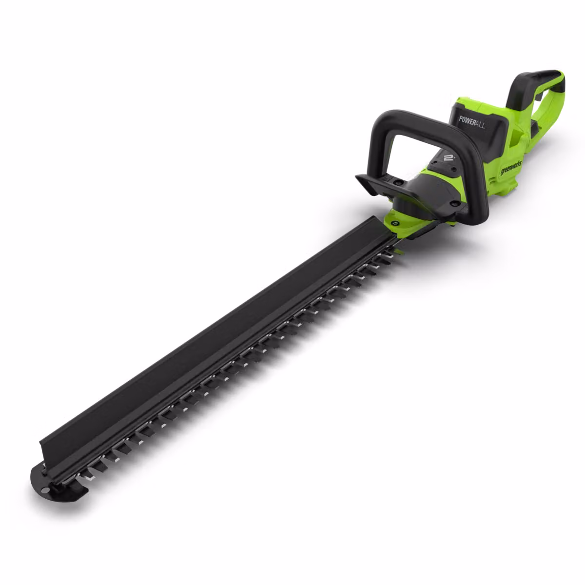 Tagliasiepi Premium Greenworks POWERALL 24V con lama in acciaio da 66 cm, colore verde, senza batteria