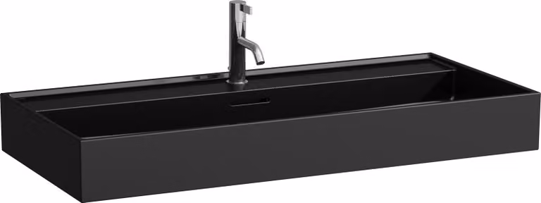 LAUFEN Kartell lavabo à encastrer, 1 trou pour robinet, avec trop-plein, 1000x460mm, H8103370201041, H8103370201041