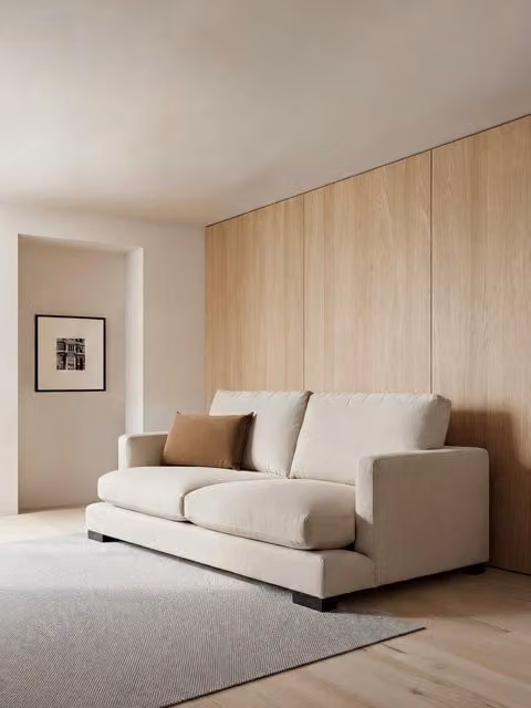 Divano 2 posti Crate Kenay Home beige L: 175 cm