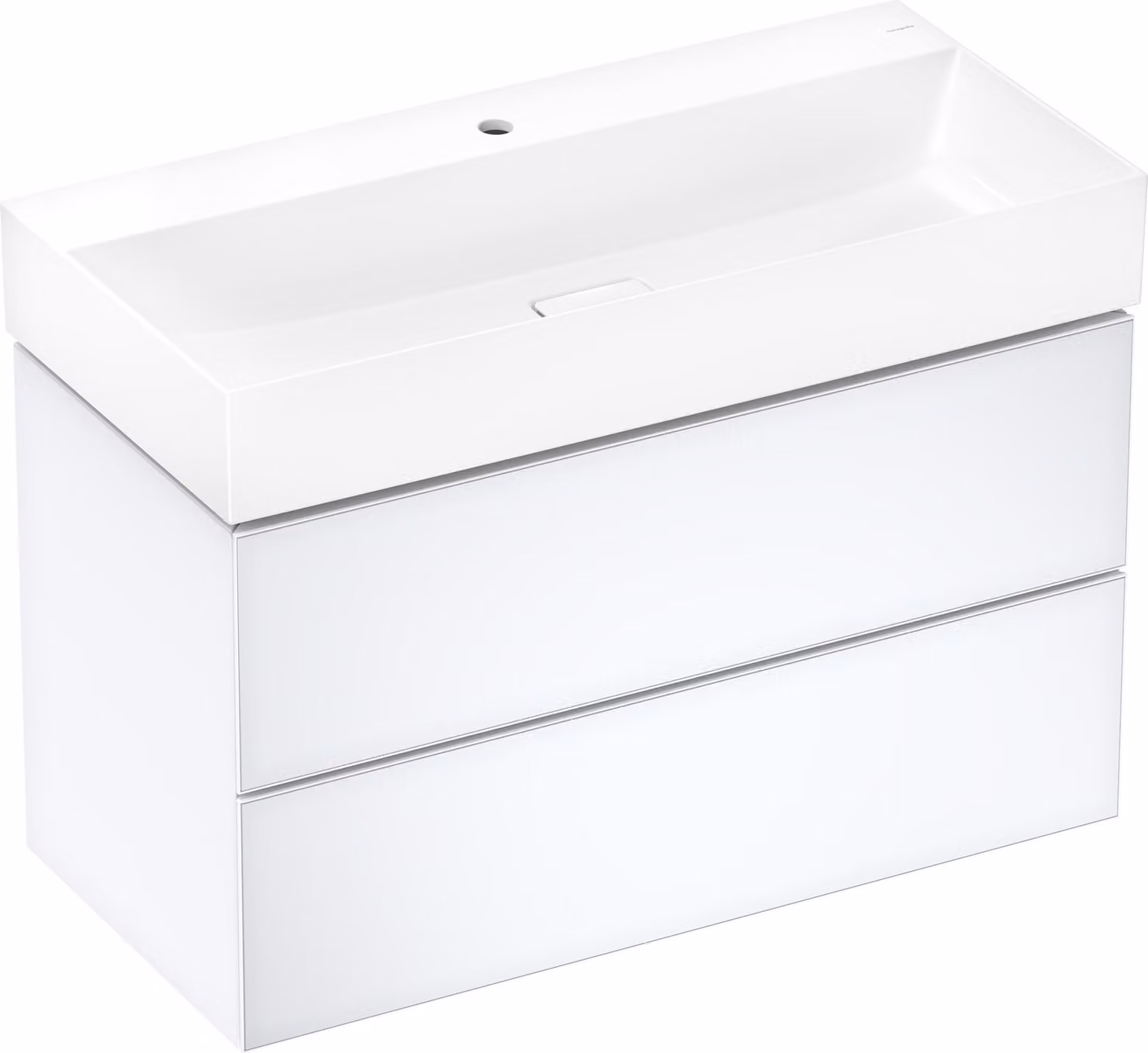 hansgrohe Xevolos E lavabo, sans trop-plein, 1000x480mm, SmartClean, non poli, avec garniture de vidage, 61100450, 61100450