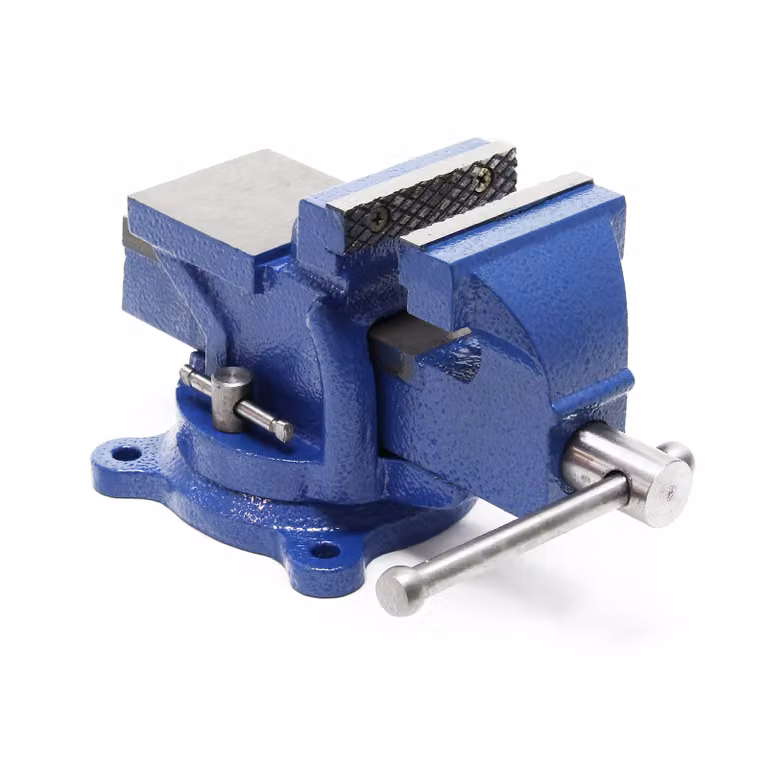 Morsa Wiltec per impieghi gravosi con ganasce da 75 mm, strumento di serraggio con incudine per impieghi gravosi su banco di lavoro