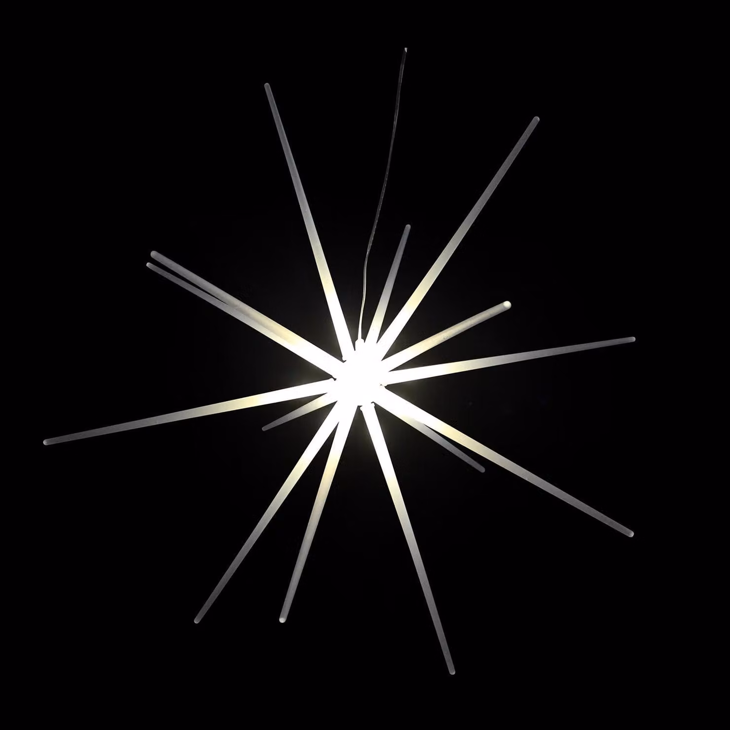 Luci natalizie a LED tridimensionali a forma di stella, da appendere, diametro 51 cm, per uso esterno, alimentazione a batteria