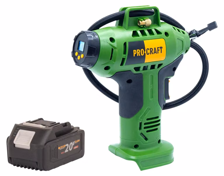 Compressore a batteria Procraft LK20 20 V 11 bar + 1x batteria 4,0 Ah - senza caricabatterie