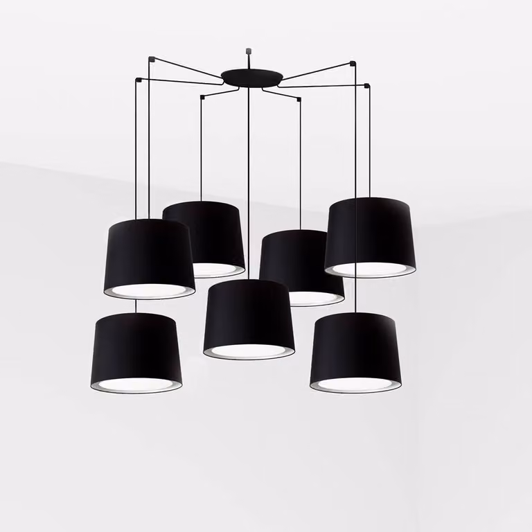Faro Conga Nero Lampada a sospensione Ø500*350*Ø450 Nero Lampade