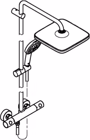 GROHE Tempesta System 250 Cube, 1 pezzi