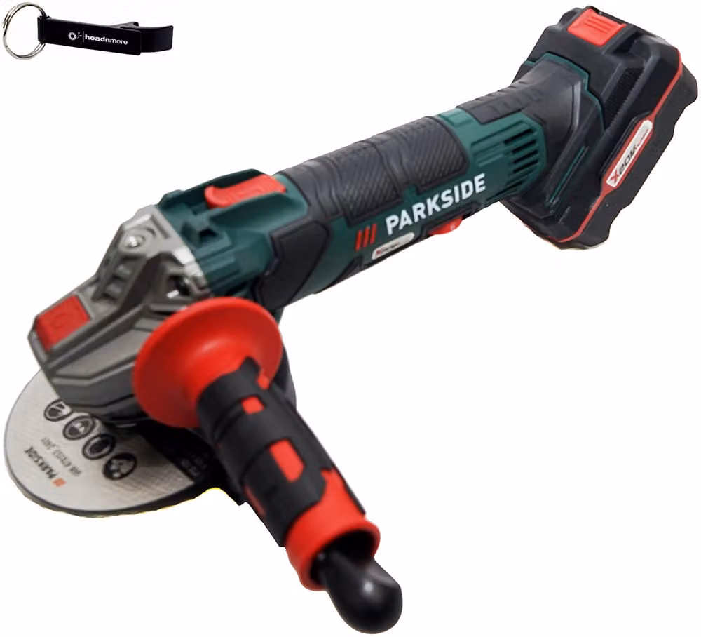 Smerigliatrice angolare a batteria PARKSIDE® PWSA 20-Li con batteria (4 Ah) e caricabatteria (4,5 A) inclusi
