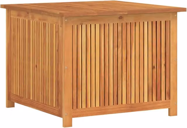 Contenitore da Giardino-Cassapanche da esterno 75x75x58 cm in Legno Massello di Acacia