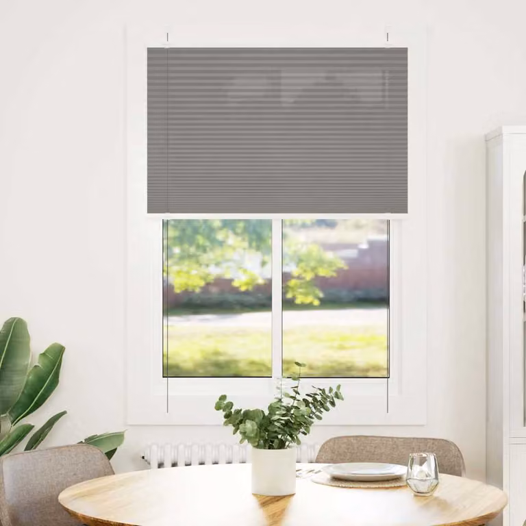 vidaXL Tenda Plissettata Antracite 100x150cm Larghezza Tessuto 99,4 cm
