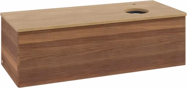 Mobiletto V&B con struttura frontale, con illuminazione Antao 120x36x50cm, HL, WBP hon. Oa, w. wal