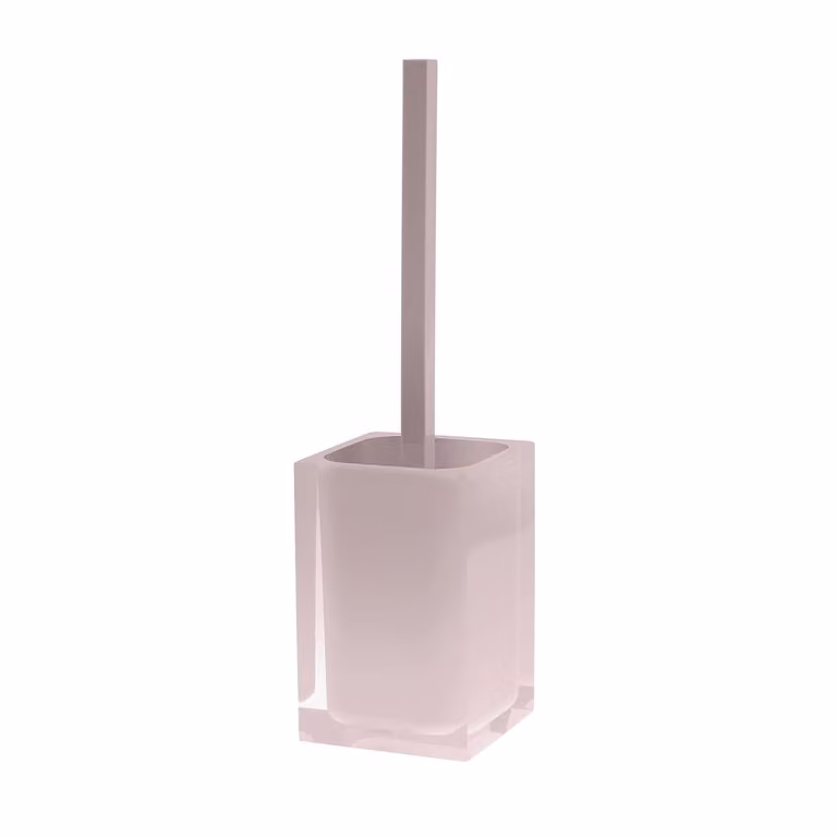 Scopino WC d'appoggio con ciuffo in setole linea Rainbow Gedy RA33 Rosa