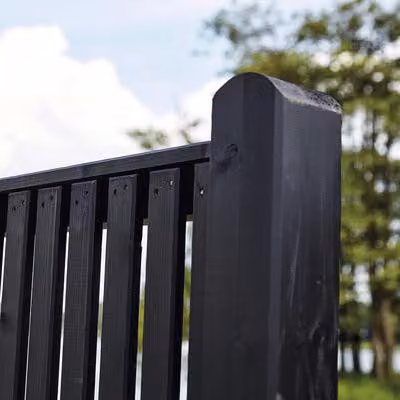 Elemento parziale per recinzione PLUS Sendai 90 x 180 cm RAL 9005 nero