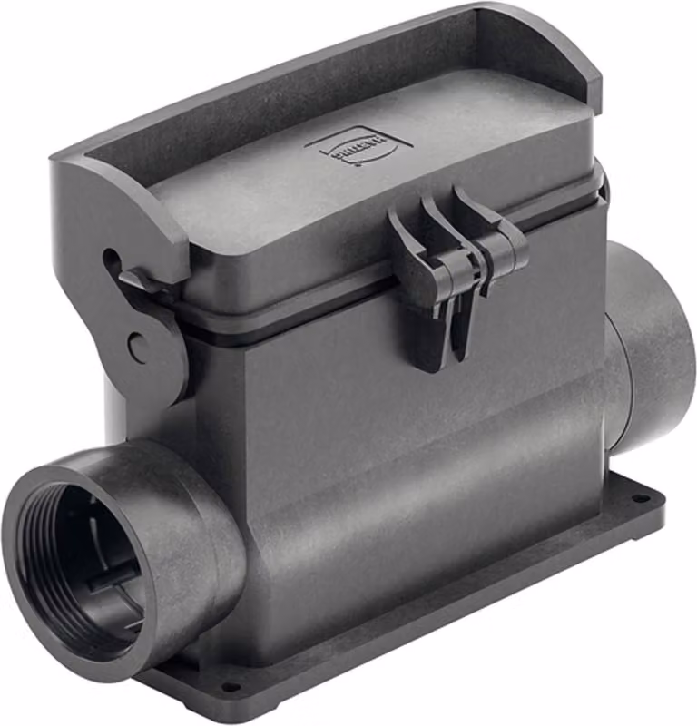 HARTING Han ECO 24B Alloggiamento base senza pressacavo, 2xM40 uscita cavo laterale, con 1 staffa longitudinale con