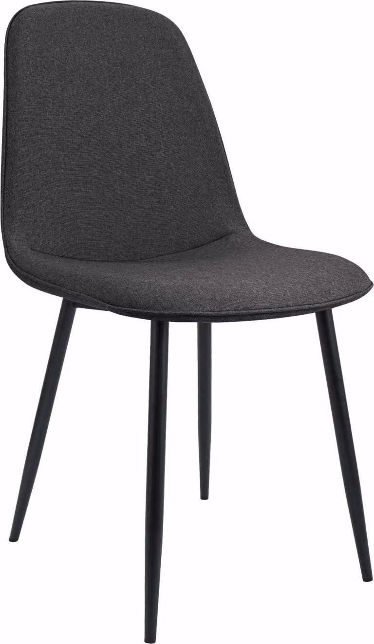 Sedia da pranzo grigio scuro - Sedia da cucina - Elevato comfort di seduta, design moderno - Velluto/tessuto