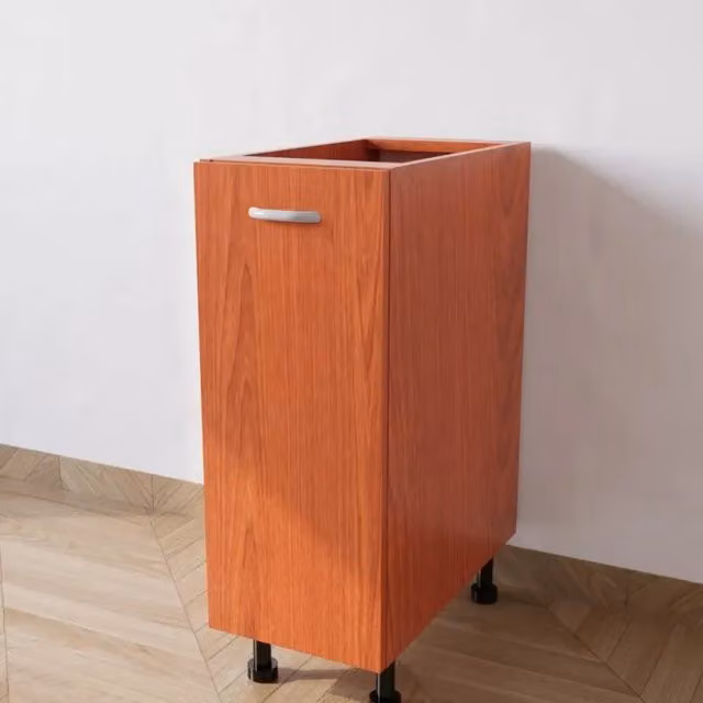 Base cucina Calandrelli con 1 anta in finitura ciliegio marrone L: 30 cm, P: 55,5 cm, H: 72 cm