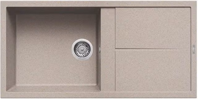 Lavello Elleci Incasso 1 vasca 100x50 Unico 480 Granitek Avena LGU48051