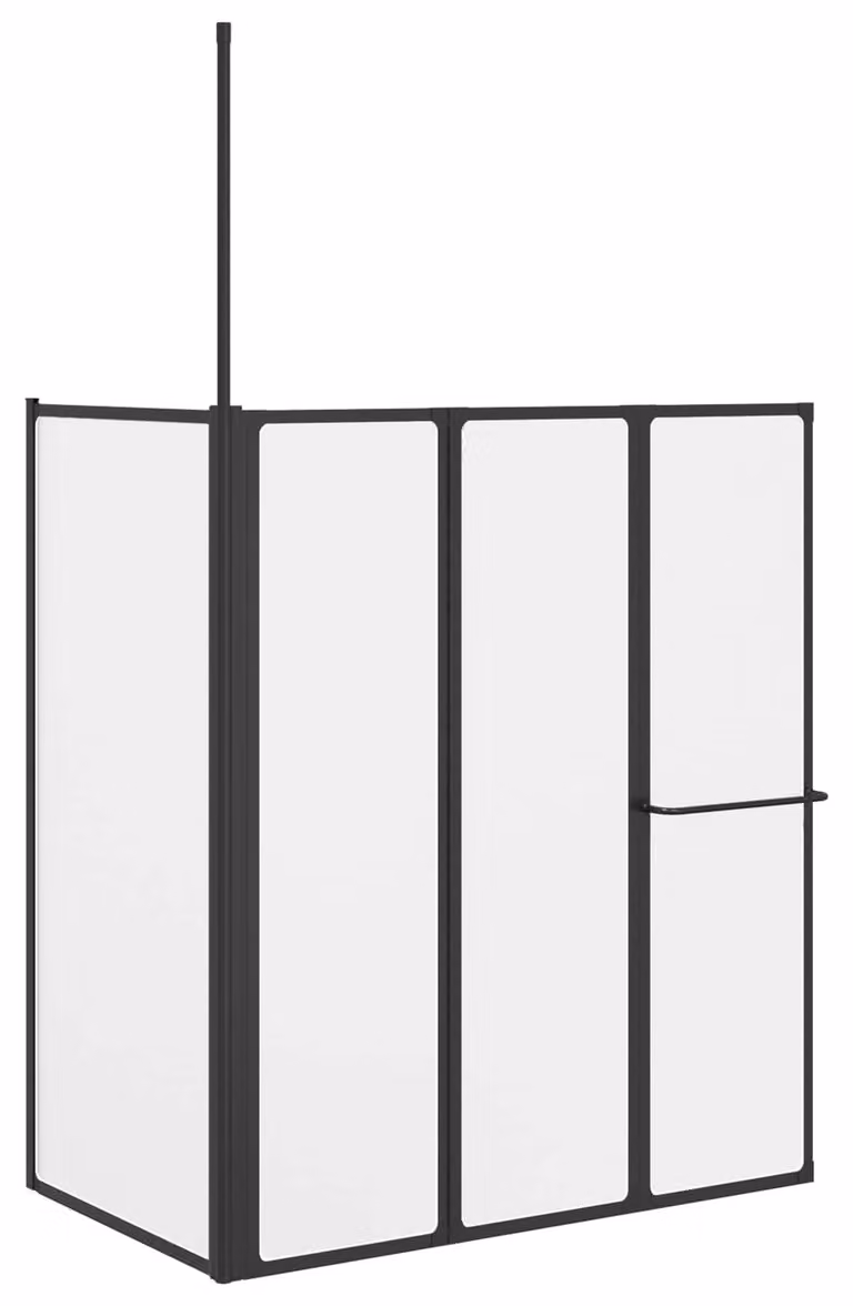 Parete doccia Bianco 120 x 70 x 137 cm Alluminio