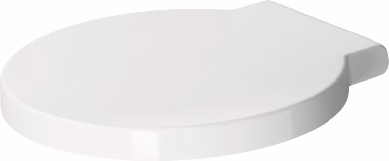 Duravit 1 sedile WC Starck 006588 con cerniera Softclose, acciaio inox, bianco, 1 pz.