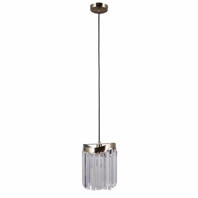 Italux Sabriga lampada a sospensione con cristalli bronzo PND-44544-1