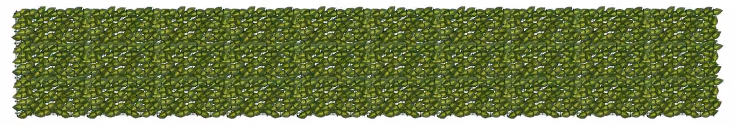 Schermo per balcone con foglie Verde e Giallo 500 x 75 cm