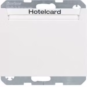 Berker 16417119 Interruttore a relè con elemento centrale per Hotelcard bianco polare, lucido Berker K.1/K.