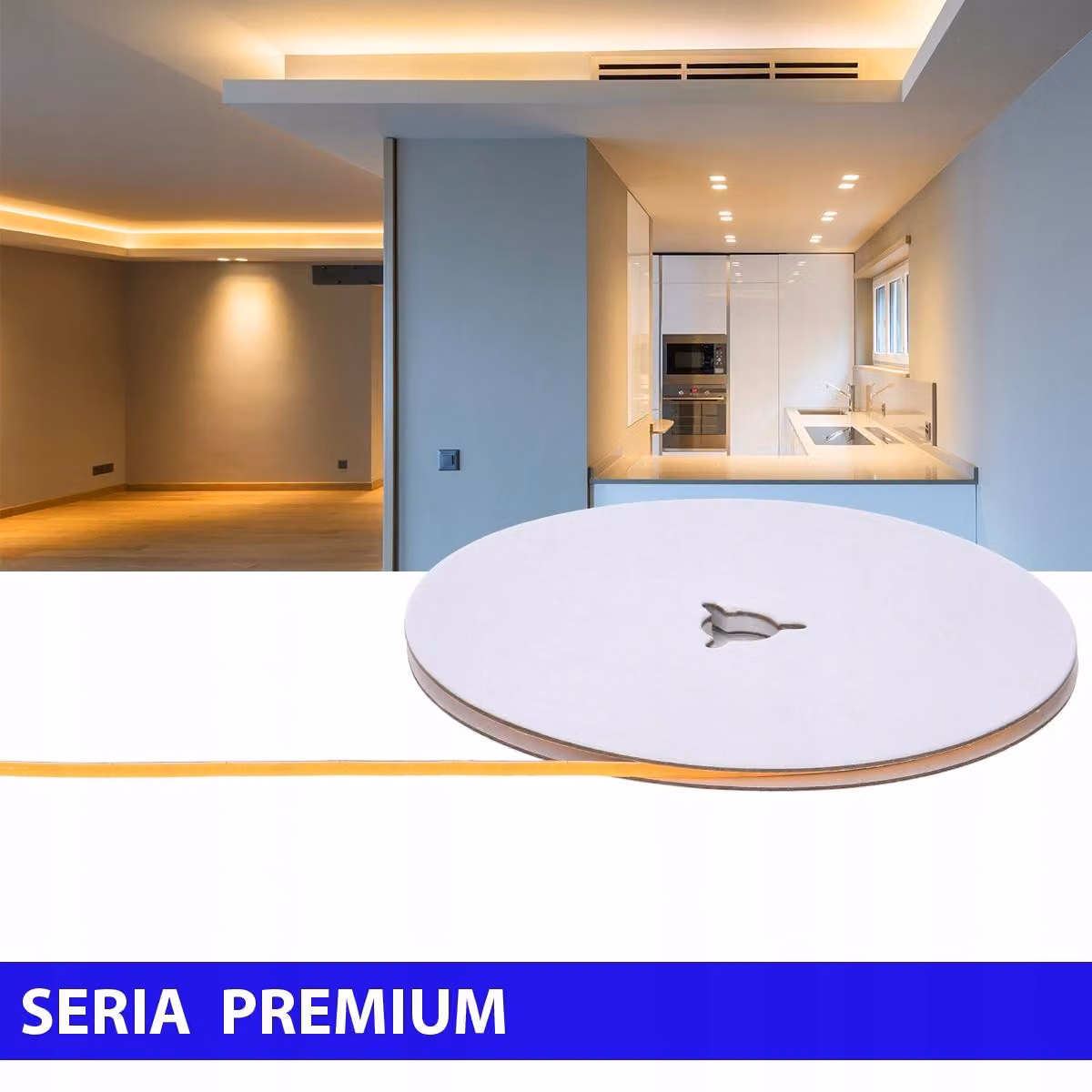 Prescot, striscia LED sottile, 3 mm, luce calda, 5 metri, 7W, 550 lumen