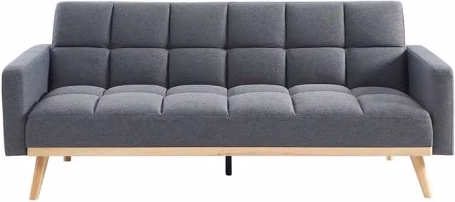 Divano 3 posti trasformabile ADONA - Grigio chiaro - Stile scandinavo