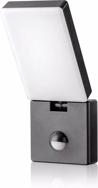 Lampada da Parete Esterna Moderna con Sensore di Movimento e Luce Bianca Fredda, Design Rettangolare in Plastica, Grigio o Bianco