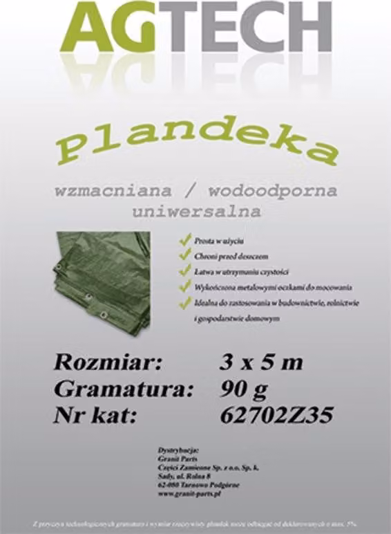 Telone verde universale 3 m x 5 m PL 903/5
