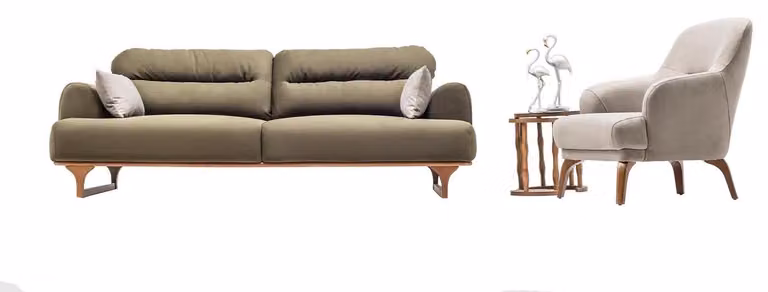 Wohnlandschaft Sofa Couch Set Sitzgruppe Lounge Polstergarnitur Sitzgruppe 3+1
