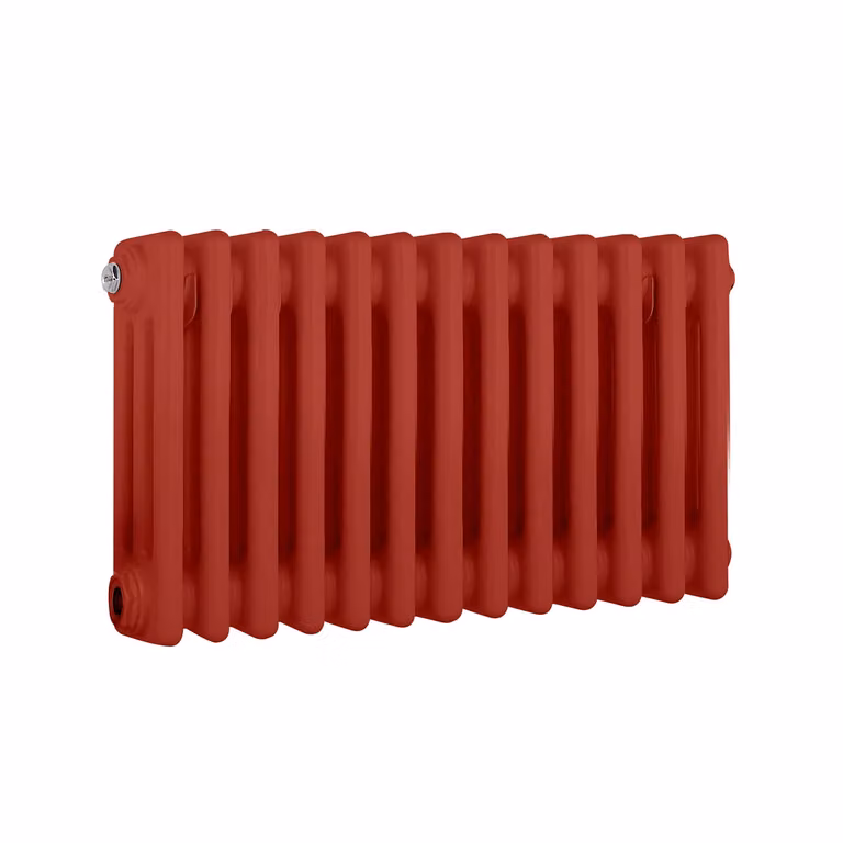 Radiatore Orizzontale a Colonne (3 Colonne) 300mm x 605mm - Rosso (Siamese Rosso) - Regent