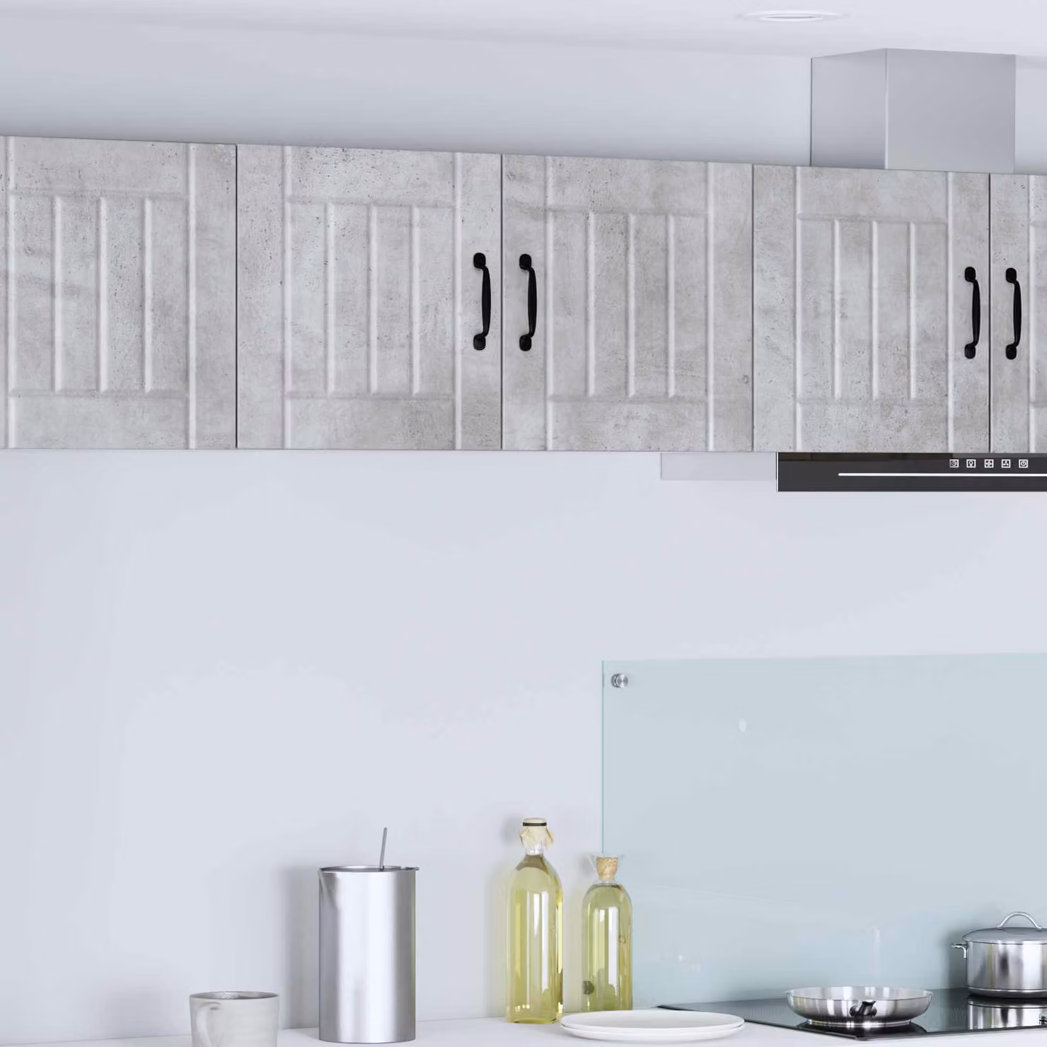 Armadietto a muro moderno vidaXL LUCCA Grigio, L 80 x P 31 x H 40 cm