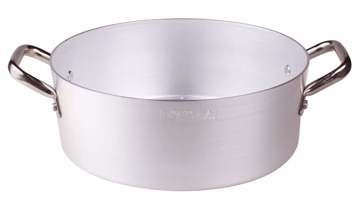 Casseruola bassa con maniglie inox 2mm, diam. 36cm