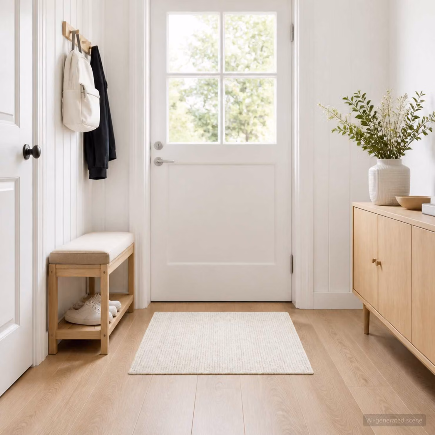 vidaXL Tappeto Crema 100 x 100 cm 100% Poliestere 3 mm Lavabile