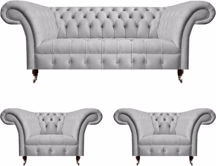 Sofagarnitur 3+1+1 Sitzer Polstermöbel 3tlg Set Polster Möbel Wohnzimmer