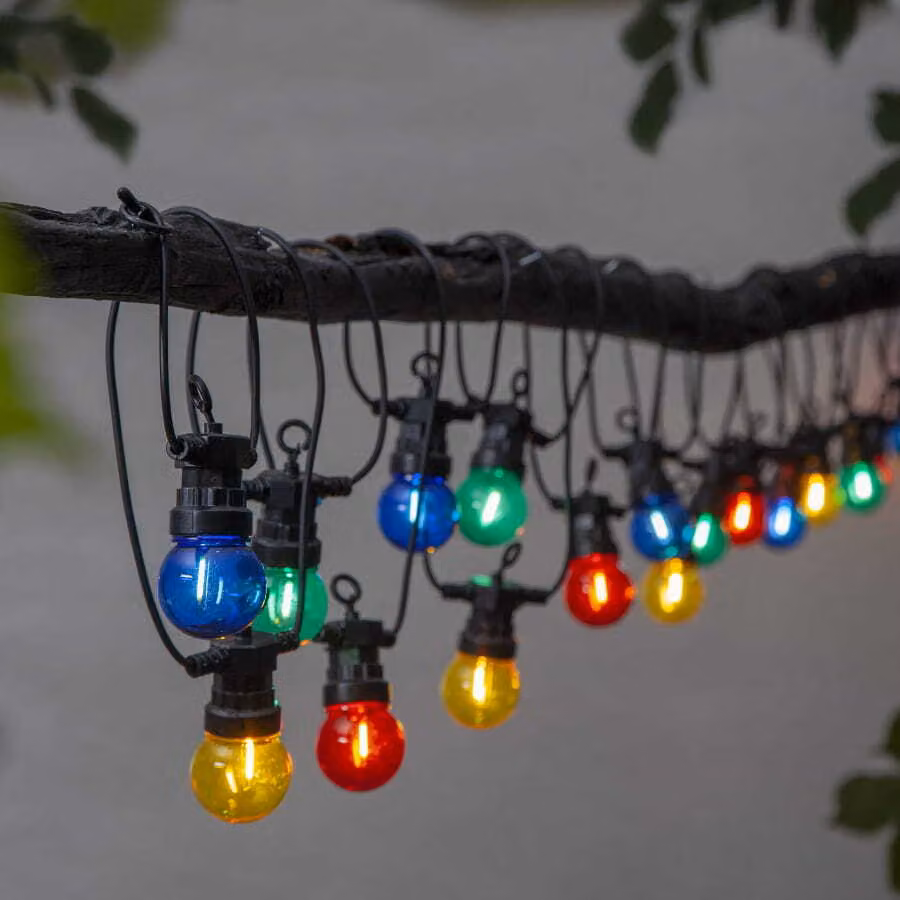 Ghirlanda da giardino 20 luci LED a filamento CIRCUS SMALL